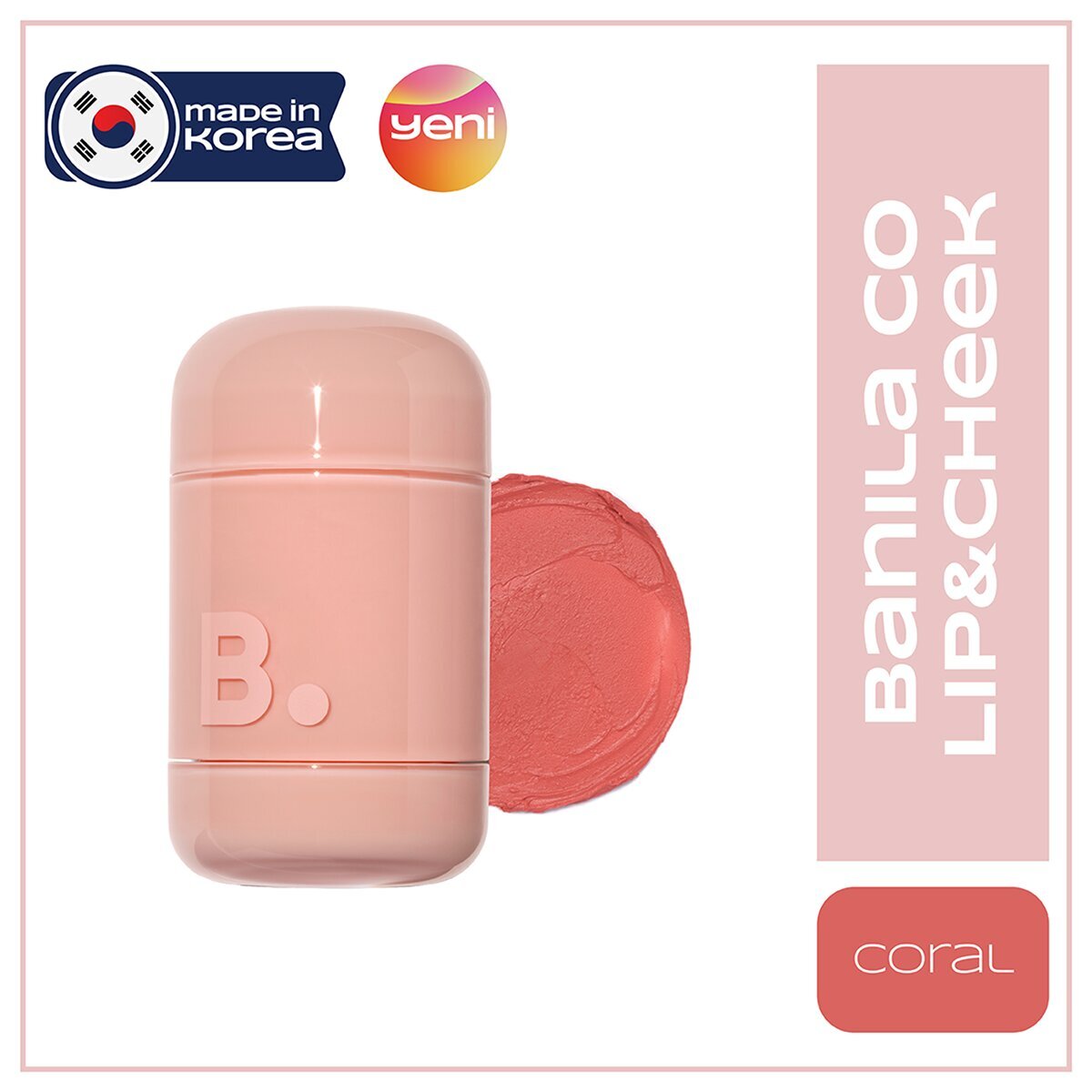 BANILA CO BANILA CO MAKE UP BANILA CO MAKE UP ROMANTIC LIP&CHEEK CREAM CORAL 1 of 1