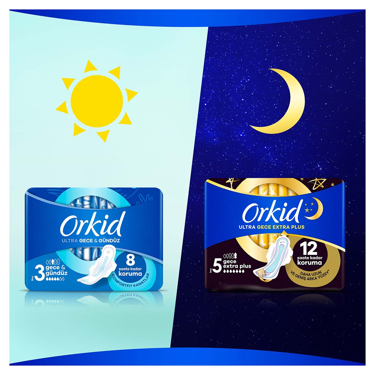  ORKID ORKID Orkid Ultra Hijyenik Ped Gece Extra Tekli 6 Adet  1 of 9 