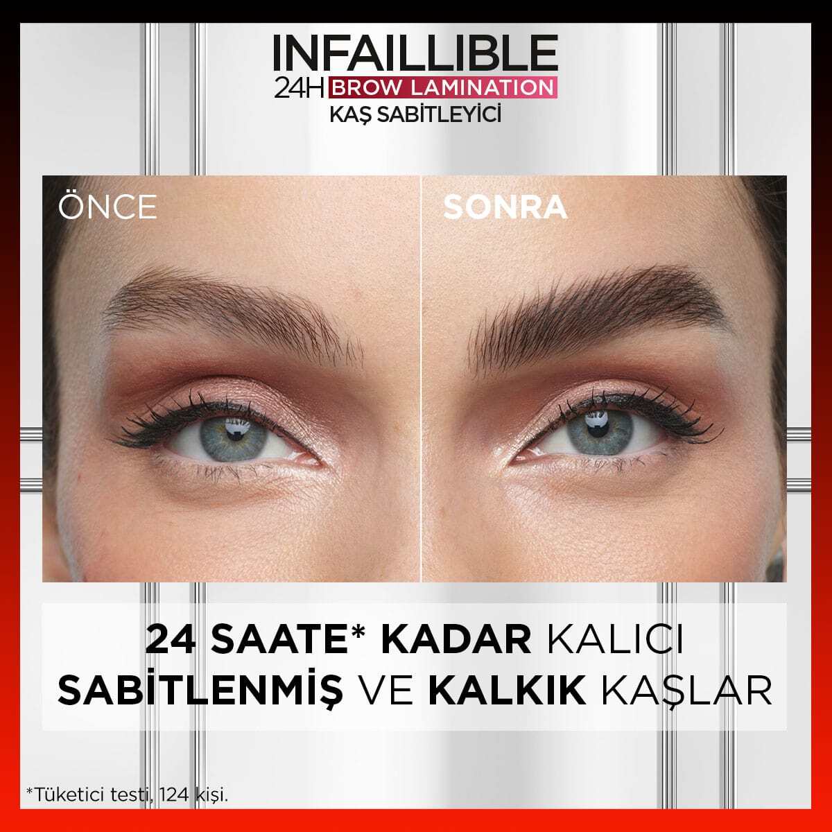  LOREAL PARIS LOREAL PARIS L'Oréal Paris Infaillible 24H Brow Lamination Şeffaf Kaş Sabitleyici  1 of 8 