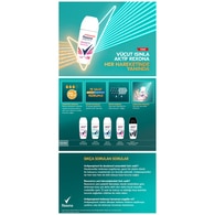 REXONA REXONA Rexona Üstün Koruma Kadın Roll On Deodorant Powder Dry 72 Saat Kesintisiz Koruma 50 ml 1 of 9