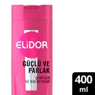 Elidor Şampuan ve Saç Bakım Kremi Güçlü ve Parlak 400 ml