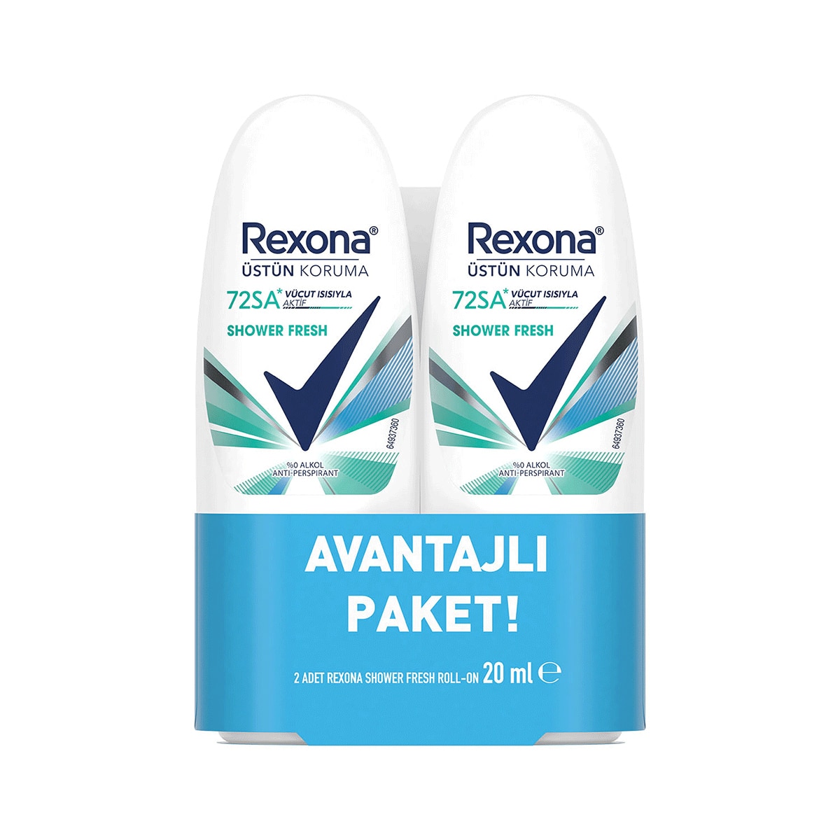 REXONA REXONA Rexona Shower Fresh Mini Roll On 25 ml + 25 ml 1 of 8