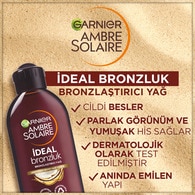 Garnier Ambre Solaire İdeal Bronzluk Bronzlaştırıcı Yağ 200 ml