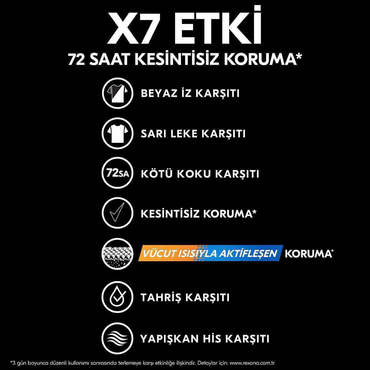  REXONA REXONA Rexona Kadın Sprey Deodorant Invisible Beyaz İz Sarı Leke Karşıtı 72 Saat Kesintisiz Üstün Koruma 150 ml  1 of 9 
