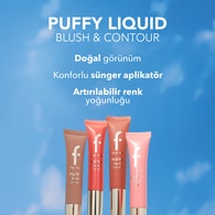 Flormar Puffy Liquid Aydınlık Bitişli Sünger Aplikatörlü Likit Kontür - 002 Hot Chocolate