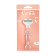 Gillette Venus Smooth Sensitive Pink Tıraş Makinesi + 2 Yedek Bıçak