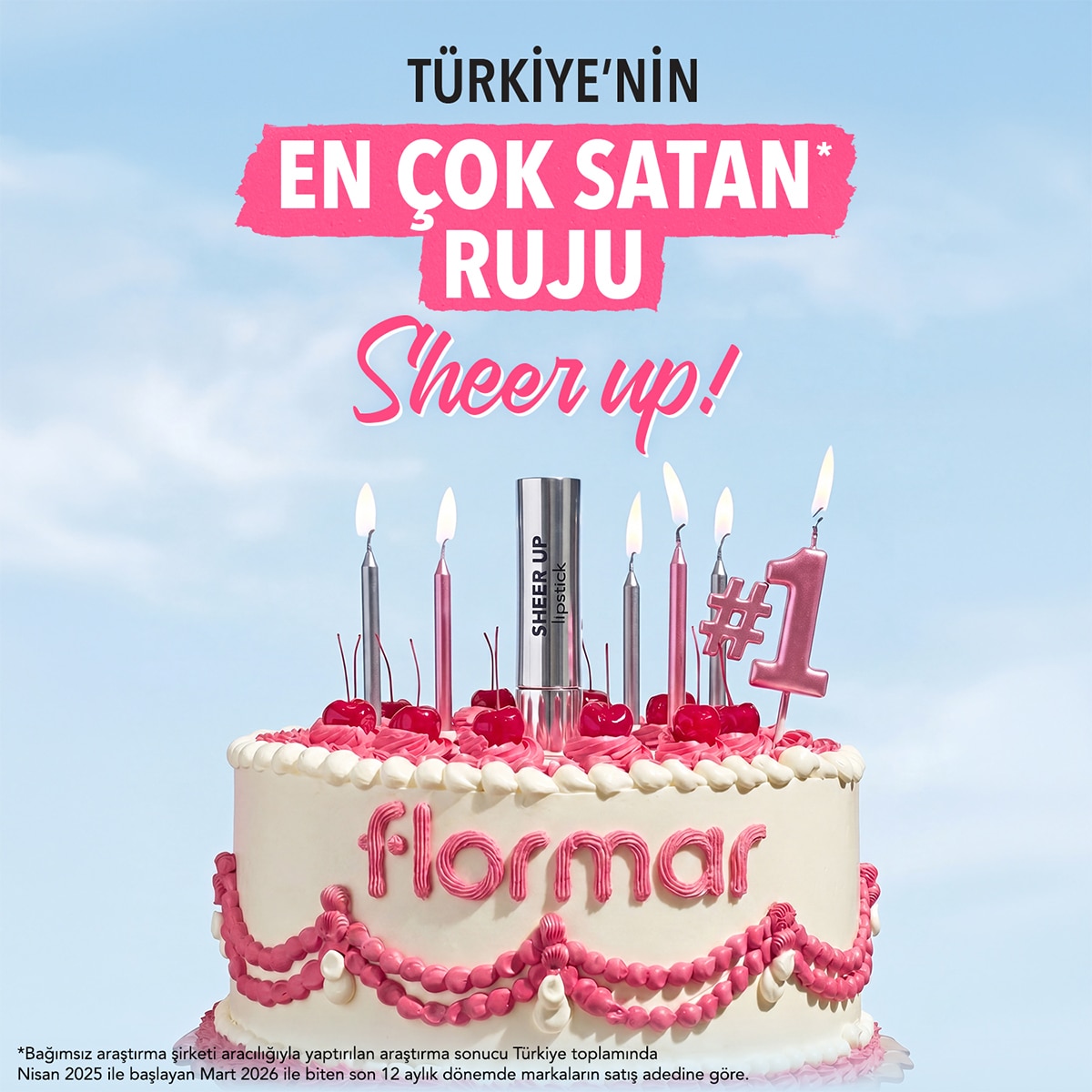 FLORMAR FLORMAR Flormar Sheer Up Ruj No: 015 Go For Bordeaux 1 of 9