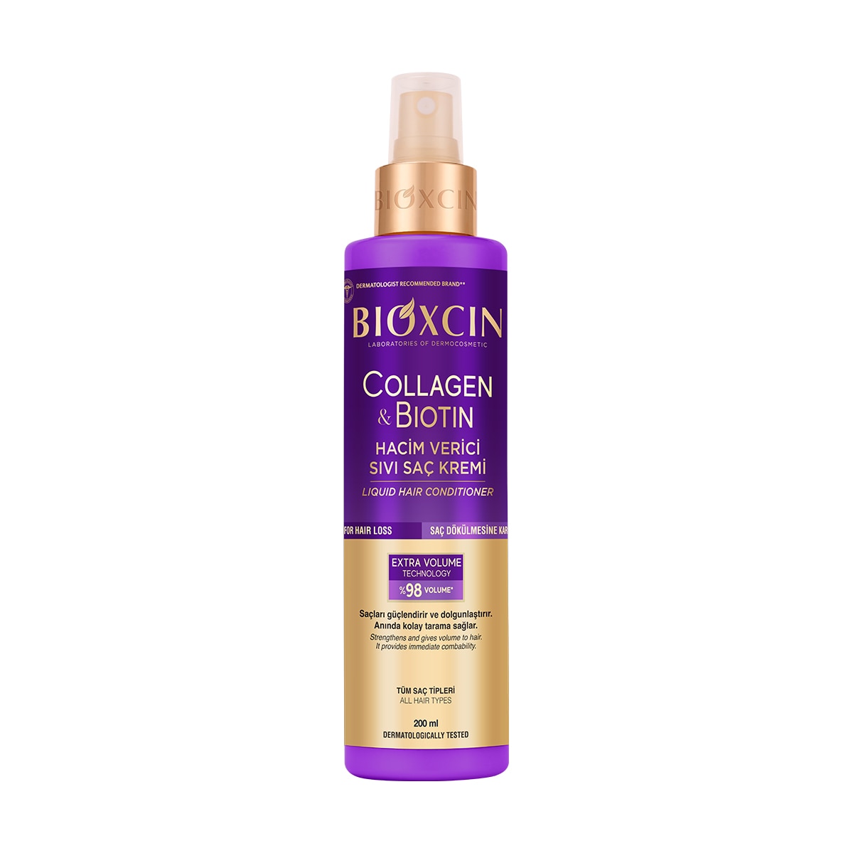 BIOXCIN BIOXCIN Bioxcin Kolajen & Biotin Hacim Verici Sıvı Saç Kremi 200 ml 1 of 8