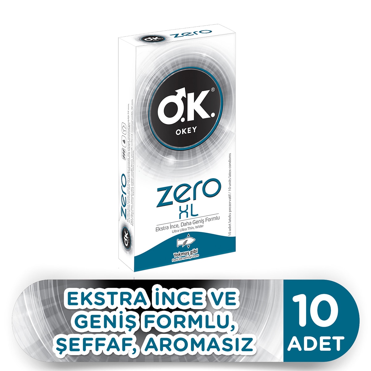 OKEY OKEY Okey Prezervatif Zero XL 10'lu 1 of 4
