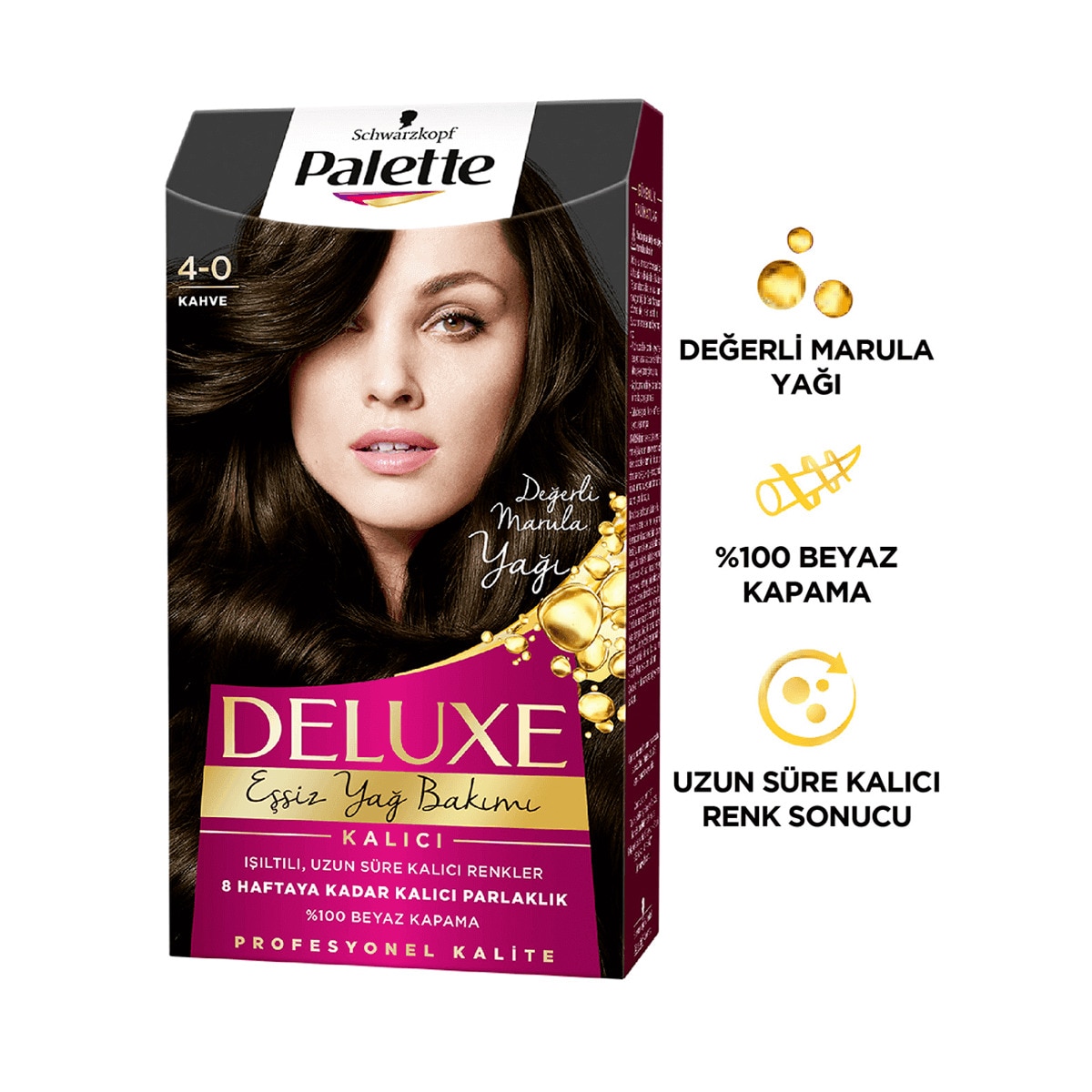  PALETTE PALETTE Palette Deluxe Saç Boyası 4-0 Kahve  1 of 3 