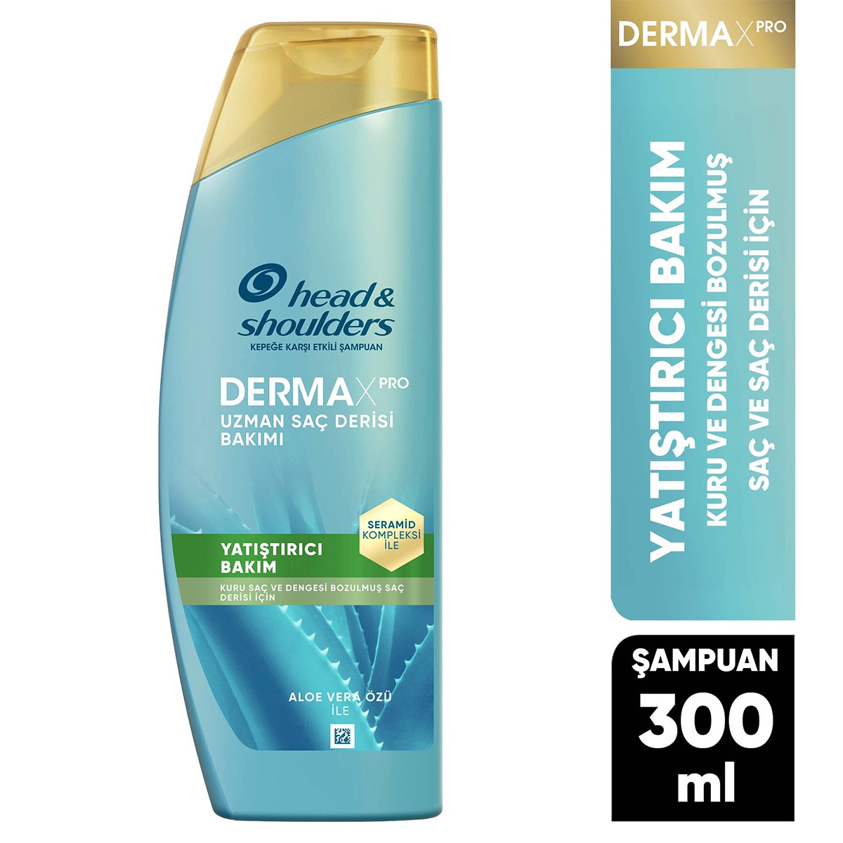 HEAD&SHOULDERS HEAD&SHOULDERS Head&Shoulders DermaXPRO Yatıştırıcı Kepek Karşıtı Şampuan Aloe Vera Özü ve Seramid 300 ml 1 of 5