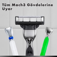 Gillette Mach3 Charcoal Yedek Bıçak 4Lü