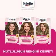  PALETTE PALETTE Palette Işıltılı Transparan Renkler Fındık Kumral 6-5  1 of 9 