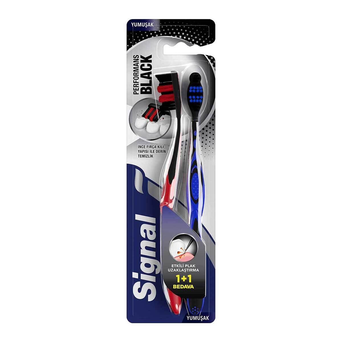  SIGNAL SIGNAL Signal Diş Fırçası Performans Black 1+1  1 of 8 
