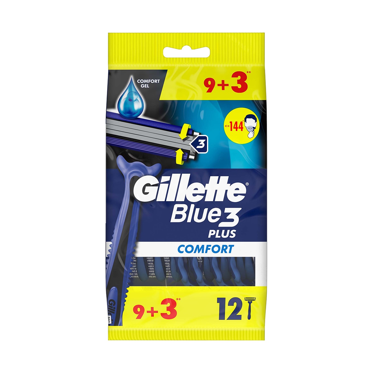  GILLETTE GILLETTE Gillette Blue3 Comfort Kullan At Tıraş Bıçağı 12 Adet  1 of 6 