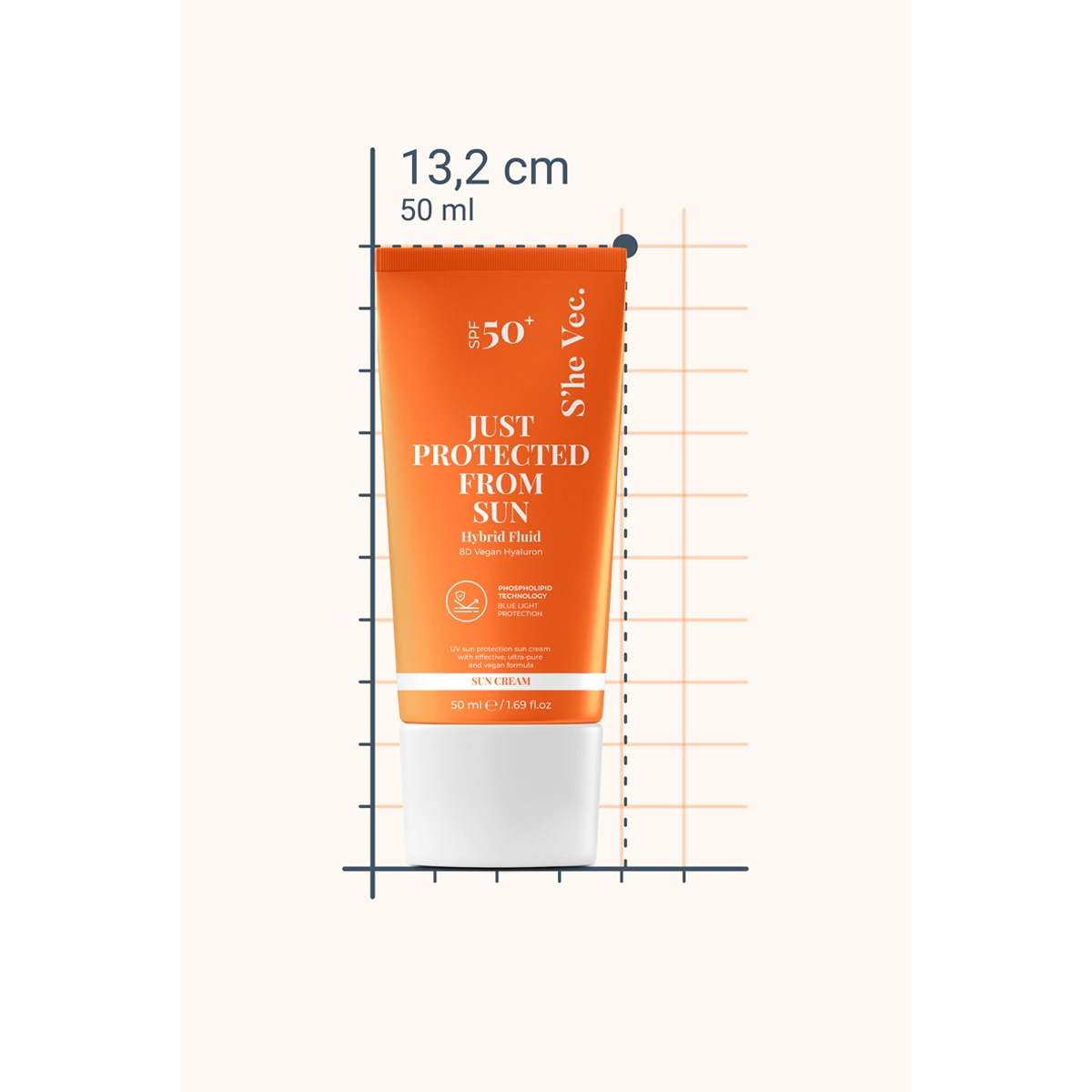  SHE VEC SHE VEC She Vec Just Protected From Sun 50Spf 50 ml  1 of 7 