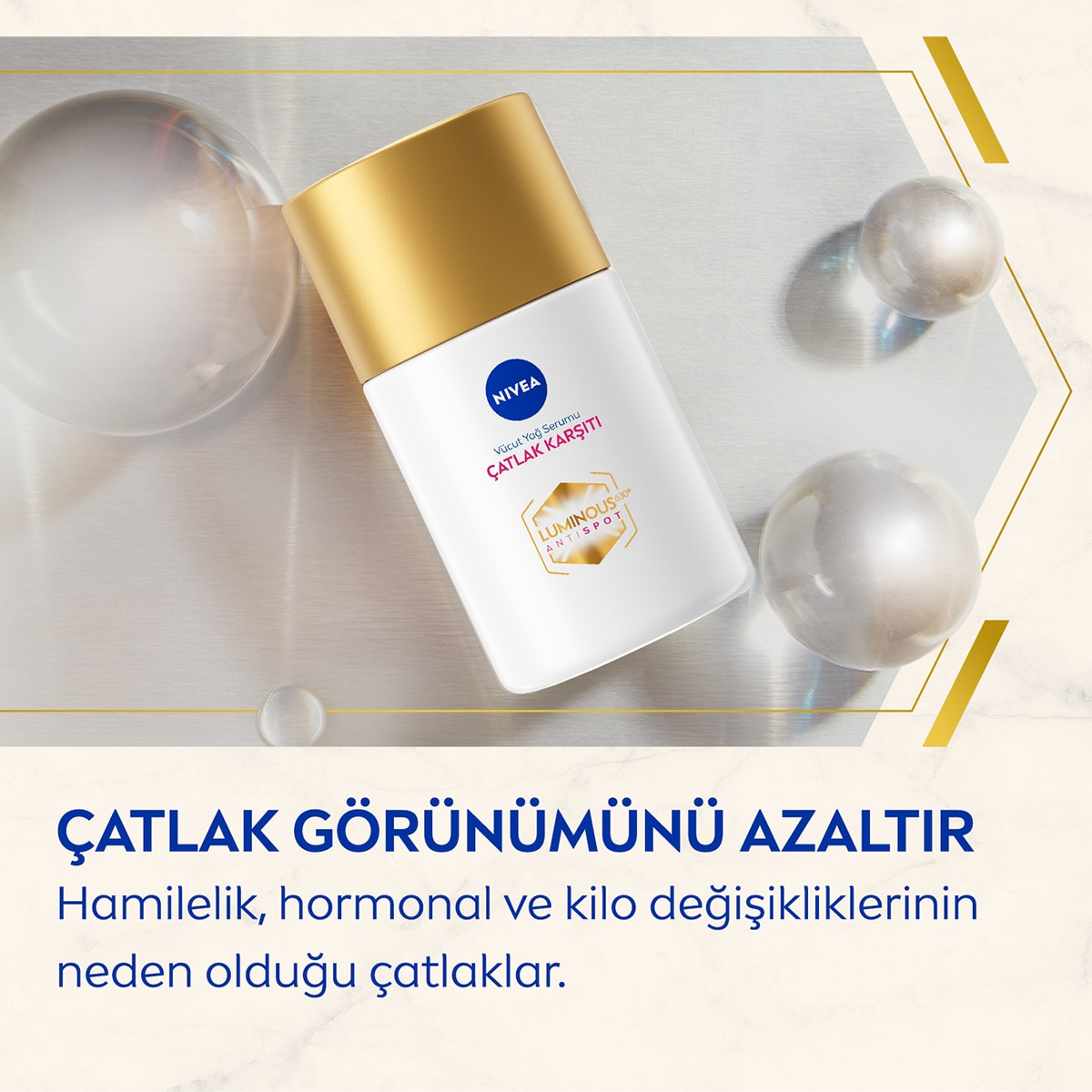  NIVEA BODY NIVEA BODY Nivea Luminous630 Çatlak Karşıtı Nemlendirici Vücut Yağ Serumu 100 ml  1 of 12 