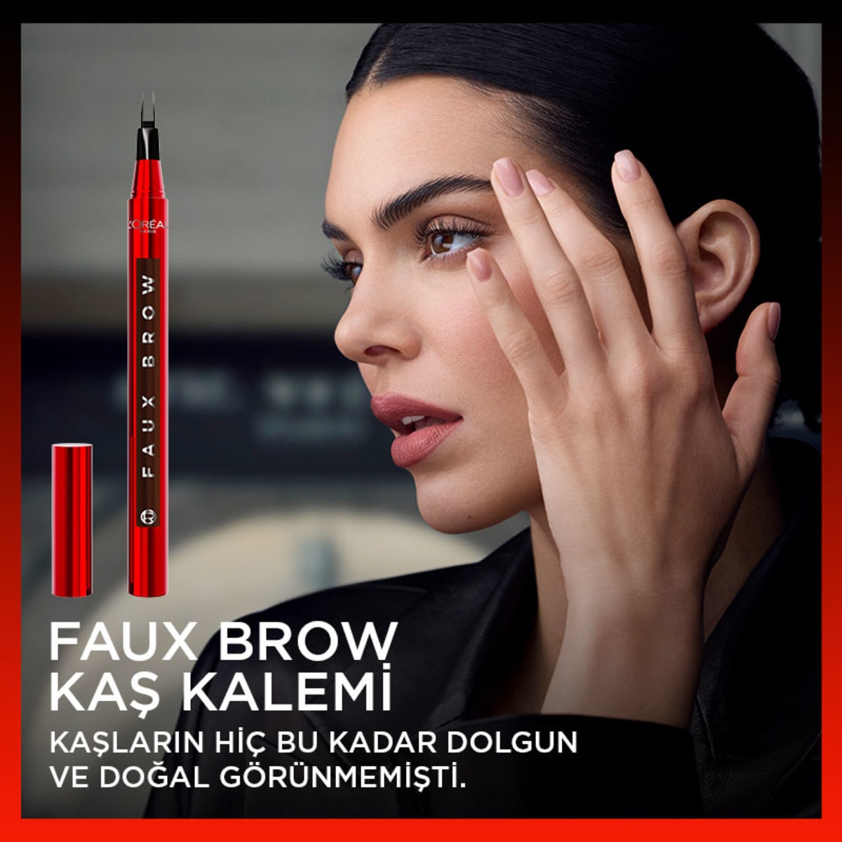 LOREAL PARIS LOREAL PARIS L'Oreal Paris Infaillible Faux Brow Ultra İnce Uçlu Kaş Kalemi Dark Brunette 1 of 9