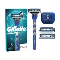  GILLETTE GILLETTE Gillette Mach3 Tıraş Makinesi+Kabı+3 Adet Yedek Başlık  1 of 1 