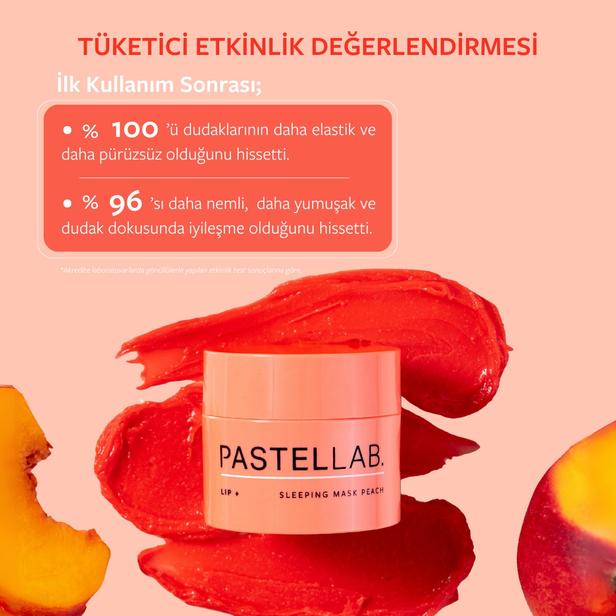  PASTELLAB PASTELLAB. Pastellab. Lip Sleeping Mask Dudak Bakım Maskesi Peach  1 of 7 