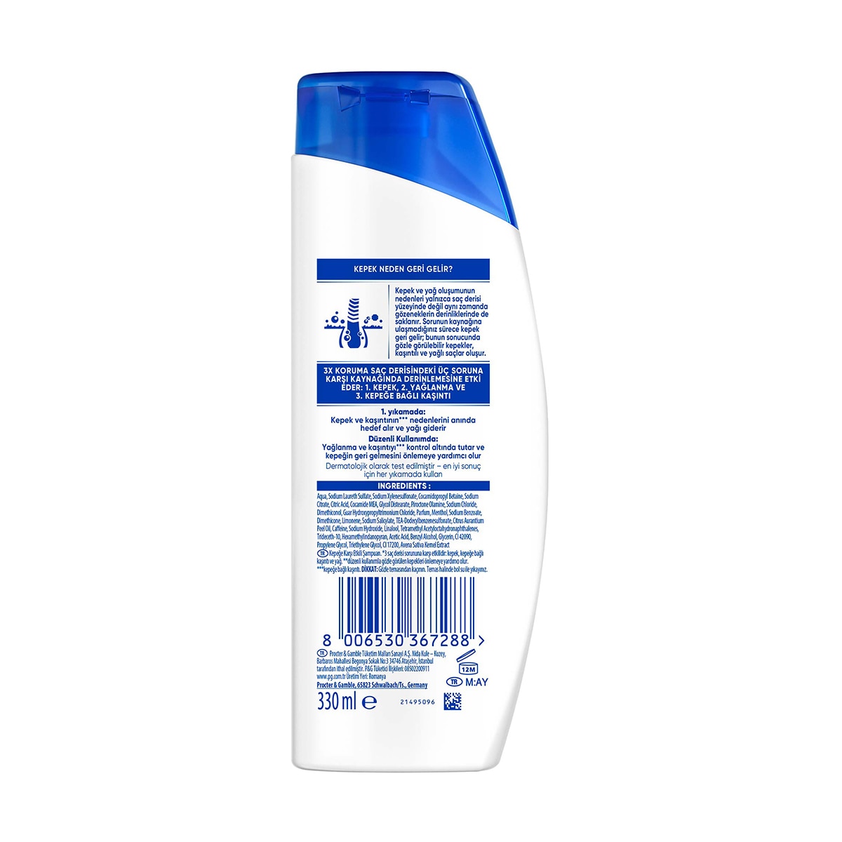  HEAD&SHOULDERS HEAD&SHOULDERS Head & Shoulders Şampuan Ultra Spor Ferahlığı 330 ml  1 of 10 