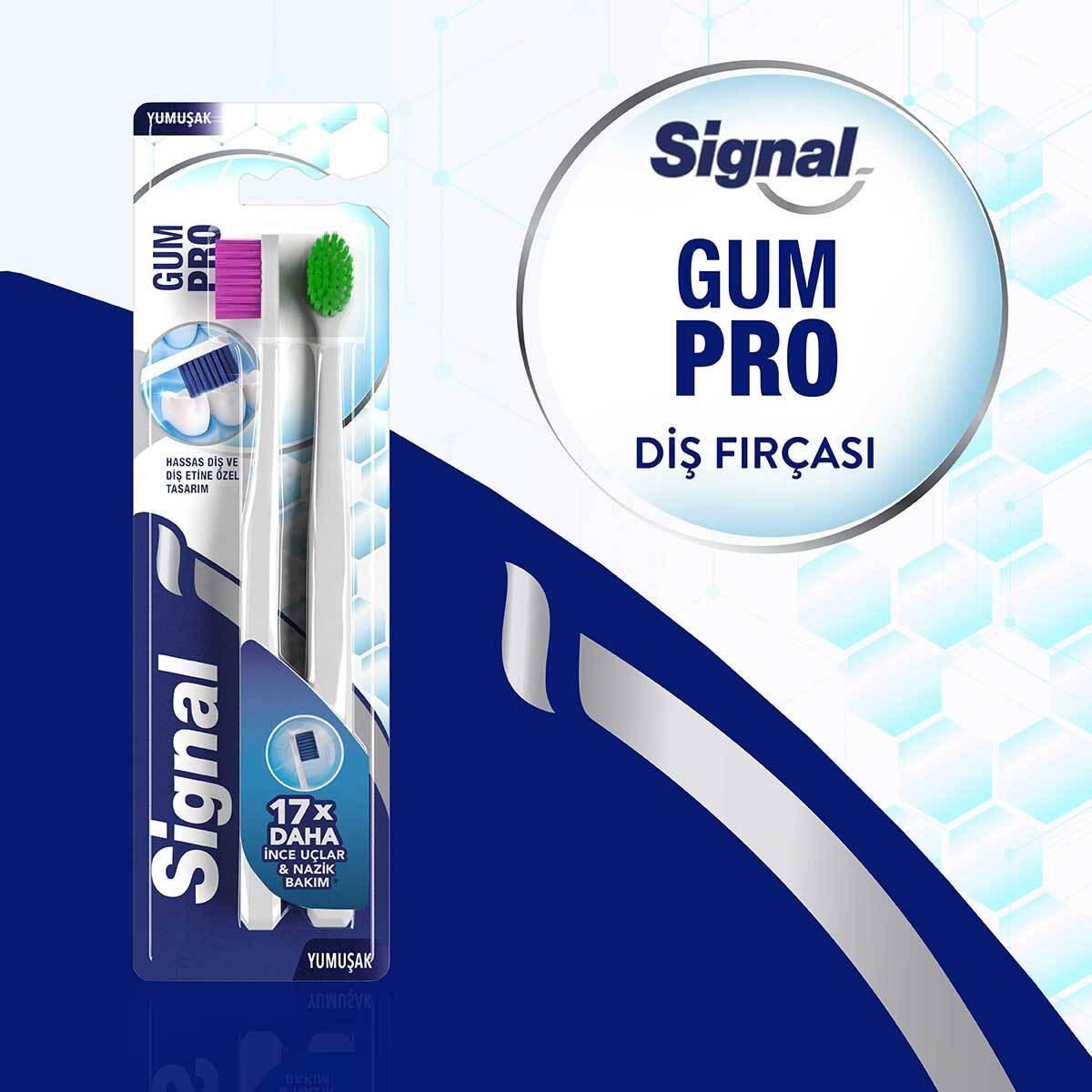  SIGNAL SIGNAL Signal Nazik Diş Eti Bakımı 1+1 Diş Fırçası  1 of 8 