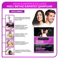  MORFOSE EXC. MORFOSE EXC. Morfose Hızlı Beyaz Kapatıcı Natural Siyah Şampuan 10’lu  1 of 5 