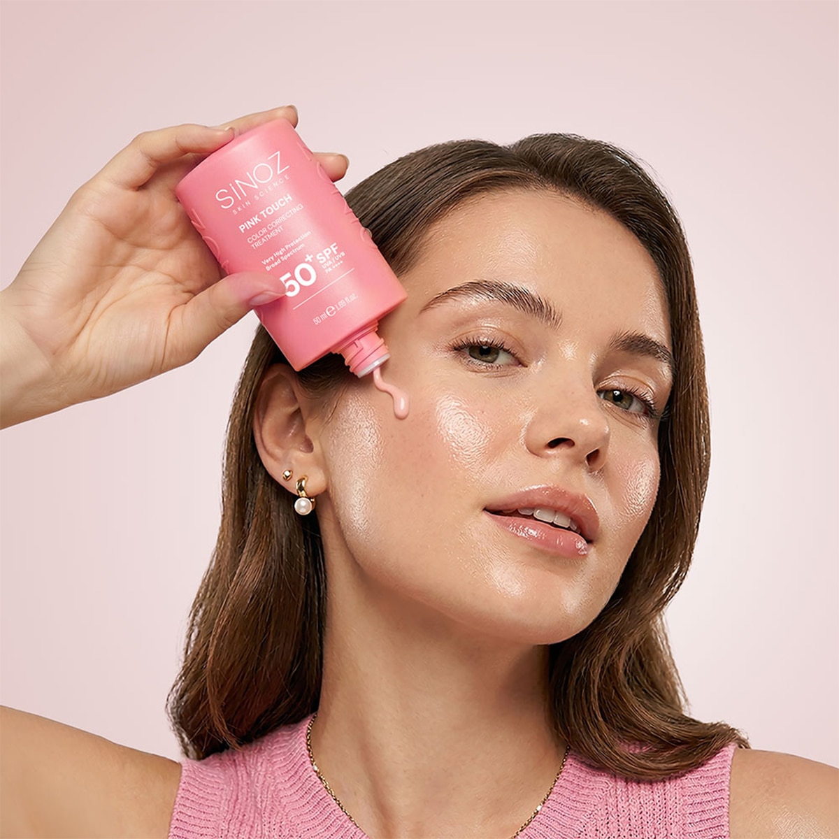  SİNOZ SINOZ Sinoz Pink Touch Ton Eşitleyici Yüz Güneş Kremi SPF50+ 50 ml  1 of 10 