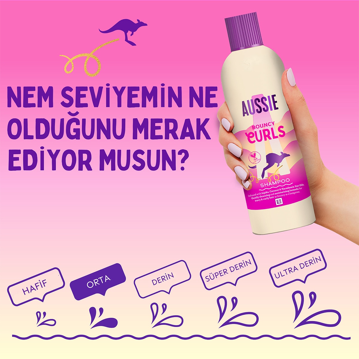  AUSSIE AUSSIE Aussie Bouncy Curls Arındıran Nemlendiren Şampuan 1 lt  1 of 8 
