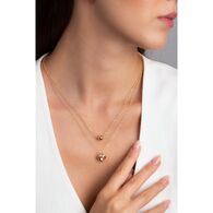 Volenia Altın Renk 2'li Kalp Zincir Detaylı Kolye