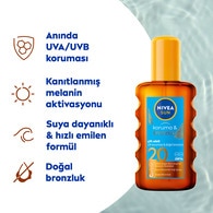 Nivea Sun SPF20 Koruma & Bronzluk Güneş Yağı 200 ml Sprey