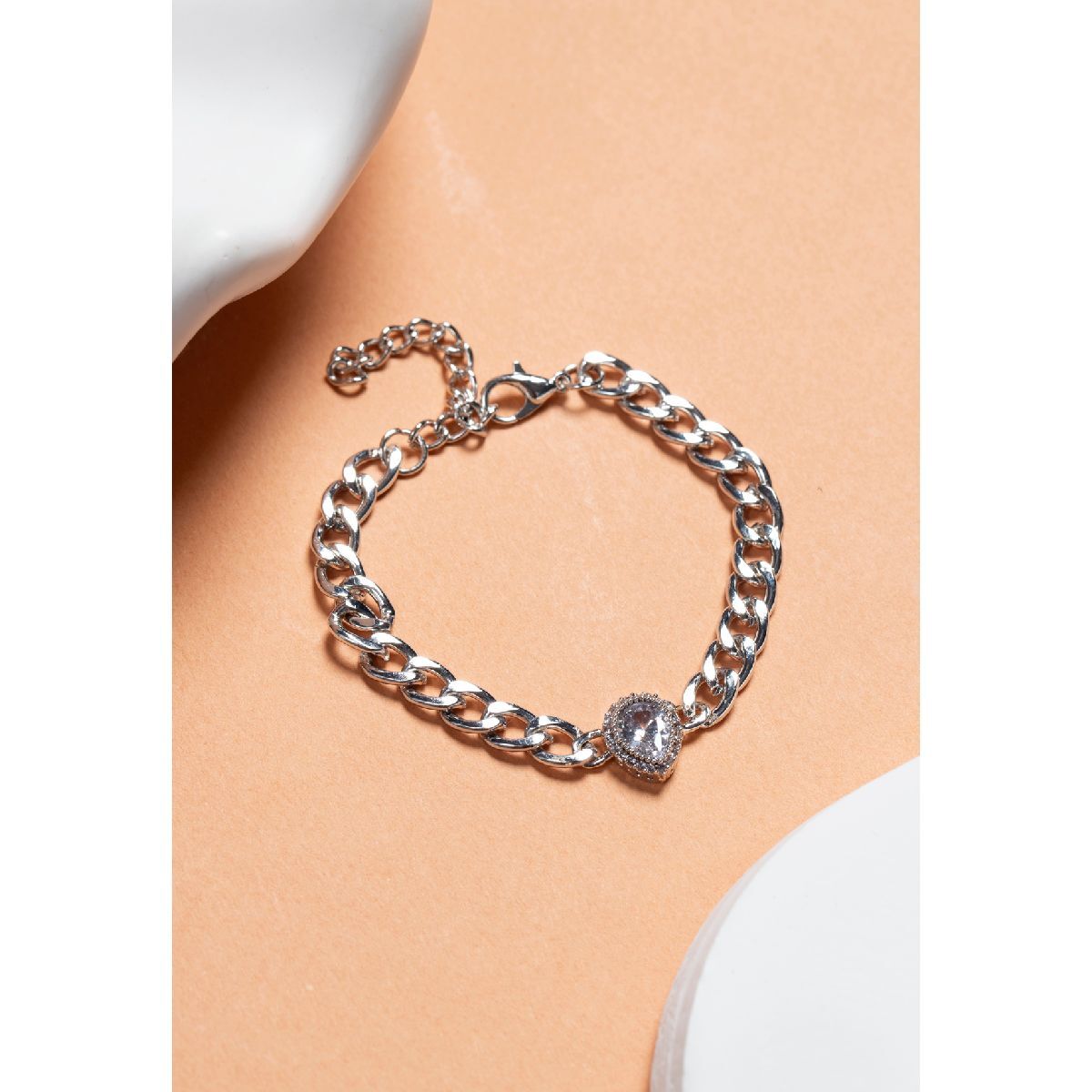 undefined VOLENIA Volenia Gümüş Renk Damla Model Bileklik 1 of 4