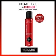  LOREAL PARIS LOREAL PARIS Loreal Paris İnfaillable 3 Second Jumbo Makyaj Sabitleme Spreyi  1 of 1 