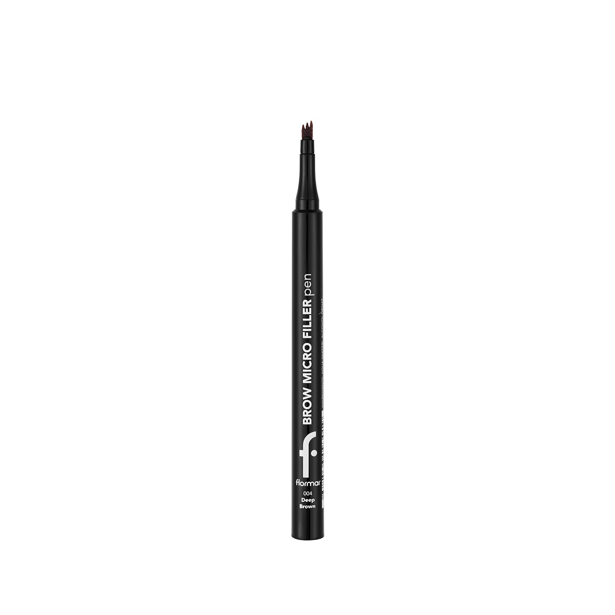FLORMAR FLORMAR Flormar Brow Micro Filler Doğal Etkili & Tarak Uçlu Likit Kaş Kalemi No: 004 Deep Brown 1 of 4