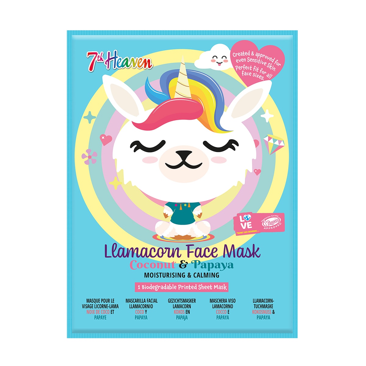  undefined 7TH HEAVEN 7TH Heaven Llamacorn Yüz Maskesi 