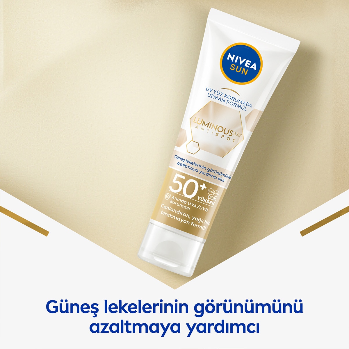  NIVEA SUN NIVEA SUN Nivea Sun Luminous630 Yüz Güneş Koruyucu Krem Spf50+ 40 ml  1 of 9 