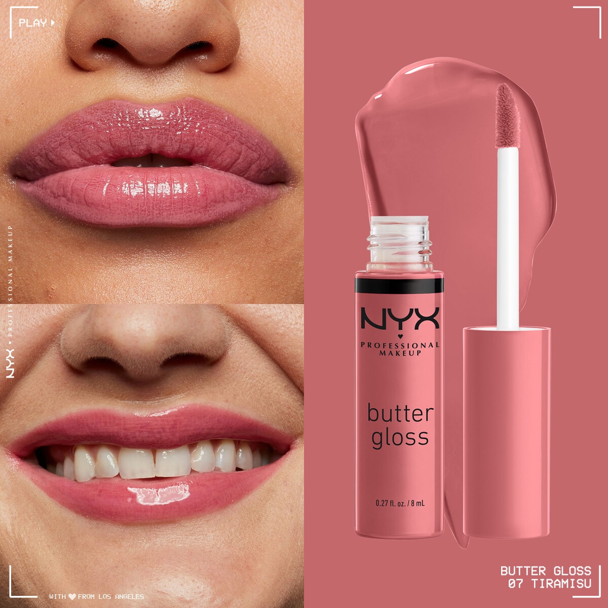  NYX NYX Nyx Professional Makeup Butter Gloss Dudak Parlatıcısı Tiramisu  1 of 6 