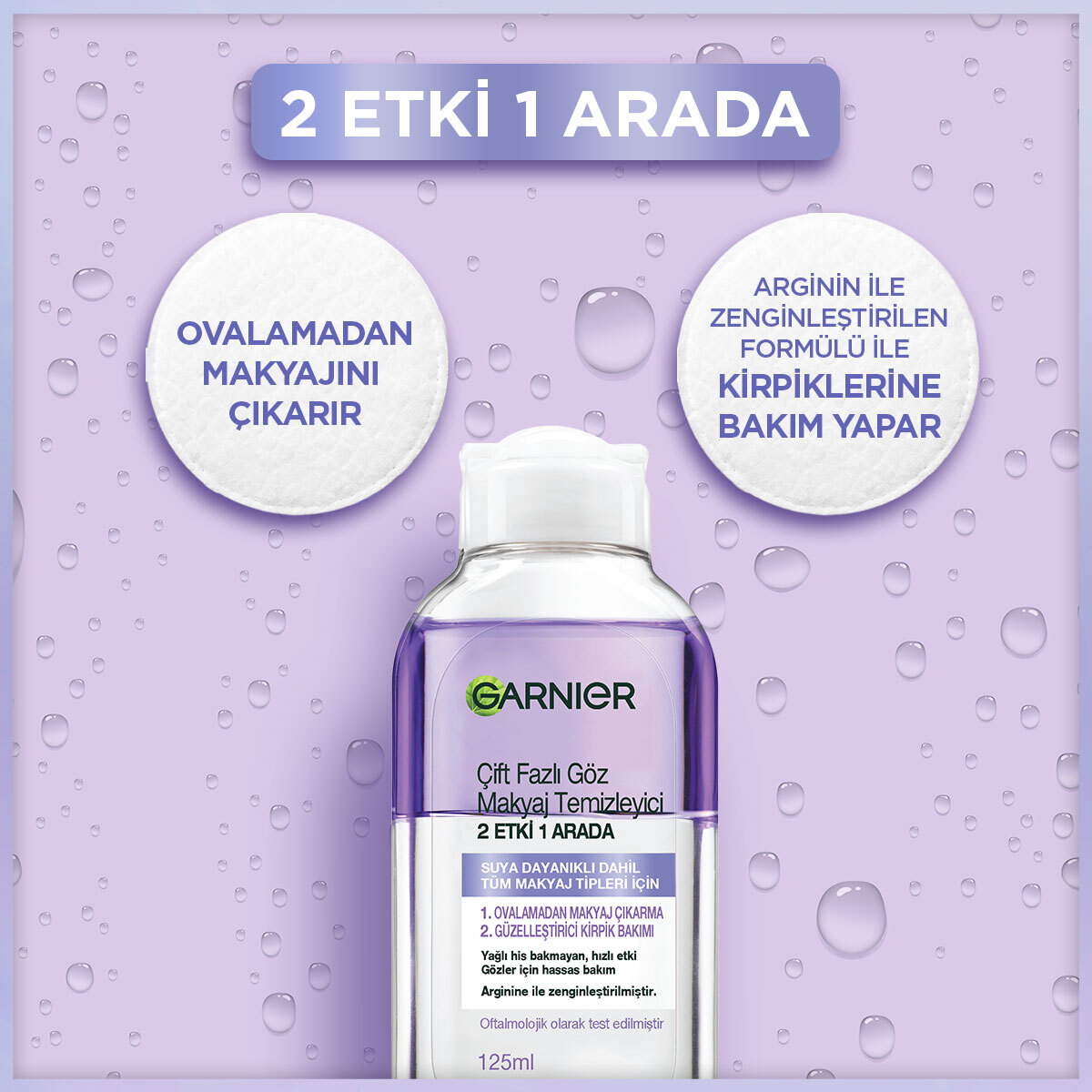  undefined GARNIER Garnier Çift Fazlı Göz Makyaj Temizleyici 125 ml  1 of 6 