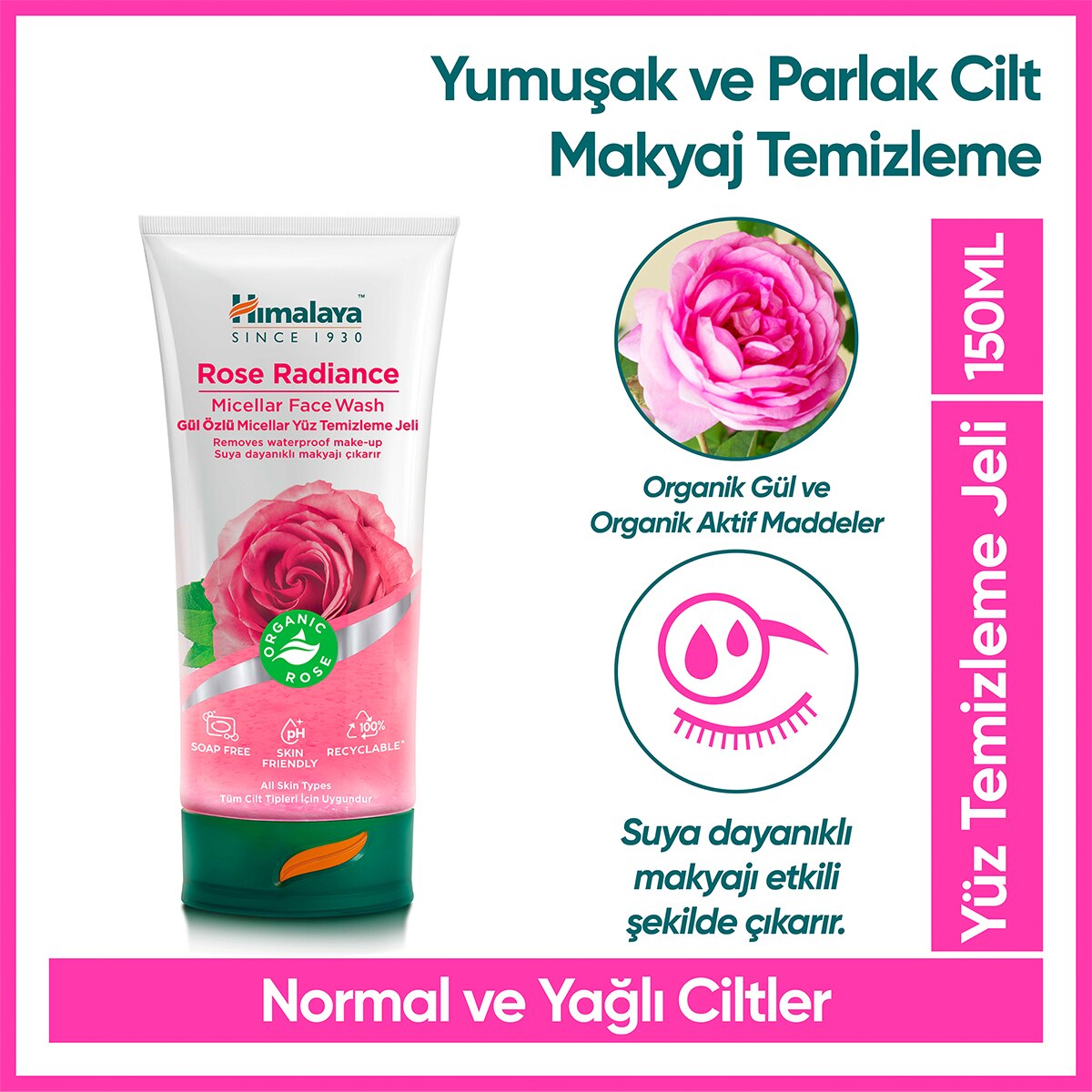  undefined HİMALAYA Himalaya Gül Özlü Işıltı Veren Micellar Yüz Temizleme Jeli 150 ml  1 of 2 