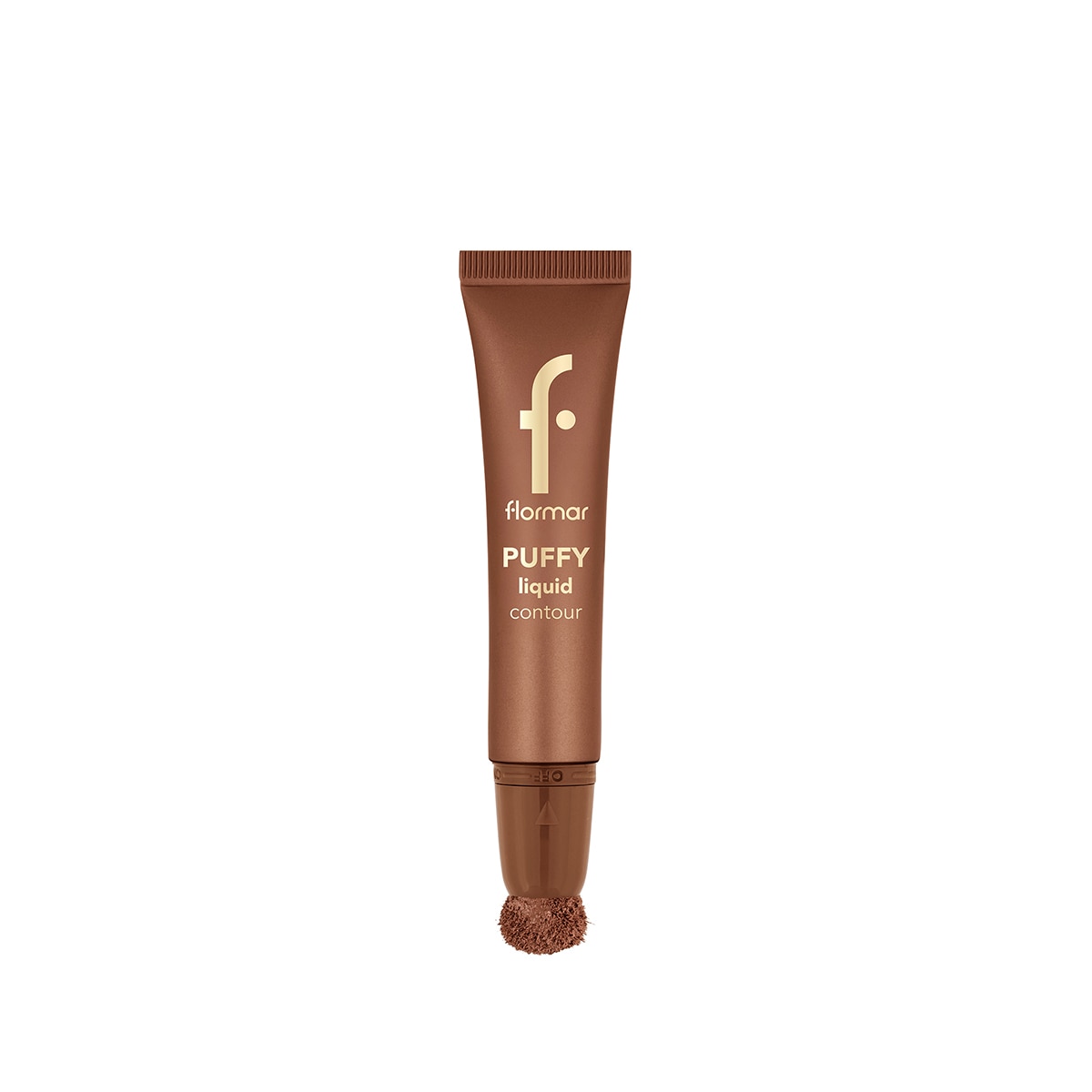  FLORMAR FLORMAR Flormar Puffy Liquid Aydınlık Bitişli Sünger Aplikatörlü Likit Kontür - 002 Hot Chocolate  1 of 8 