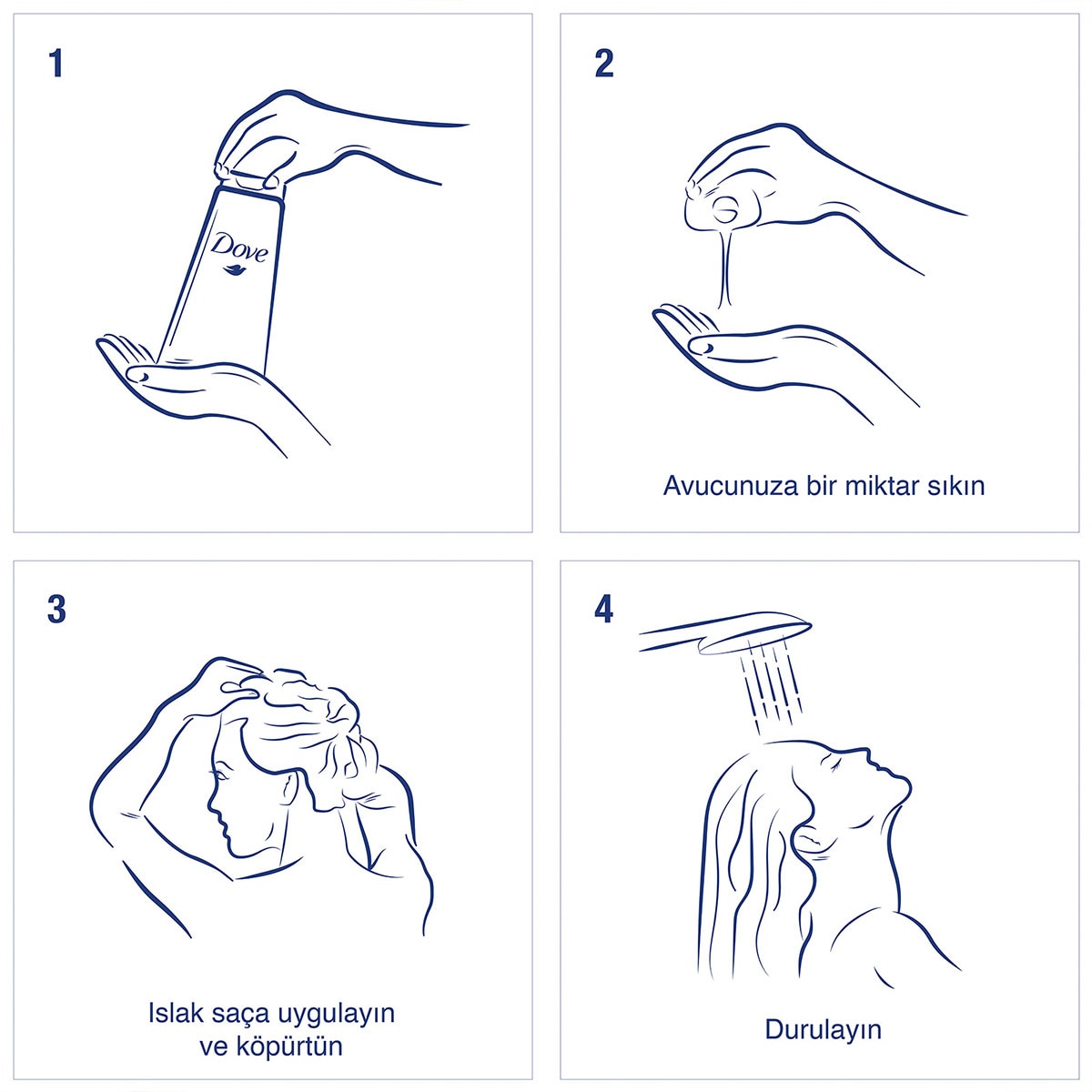  DOVE DOVE Dove Güçlendirici Bakım Saç Bakım Şampanı 400 ml  1 of 7 