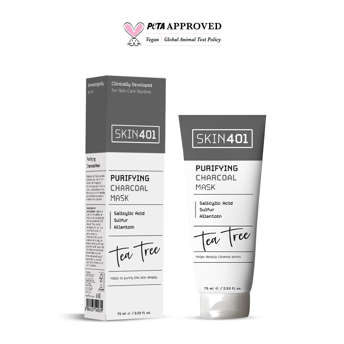  SKIN401 SKIN401 Skin401 Arındırıcı Sülfür & Kömür Maskesi 75 ml  1 of 4 