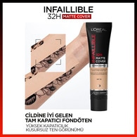 L'Oreal Paris Infaillible 24H Mat Cover Yüksek Kapatıcı Fondöten No: 155 Natural Rose