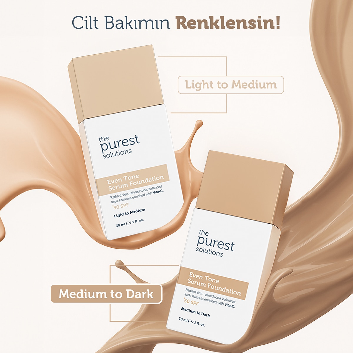 undefined THE PUREST SOLUTIONS EXC. The Purest Solutions Tone Serum Fondöten Medium 30 ml 1 of 9