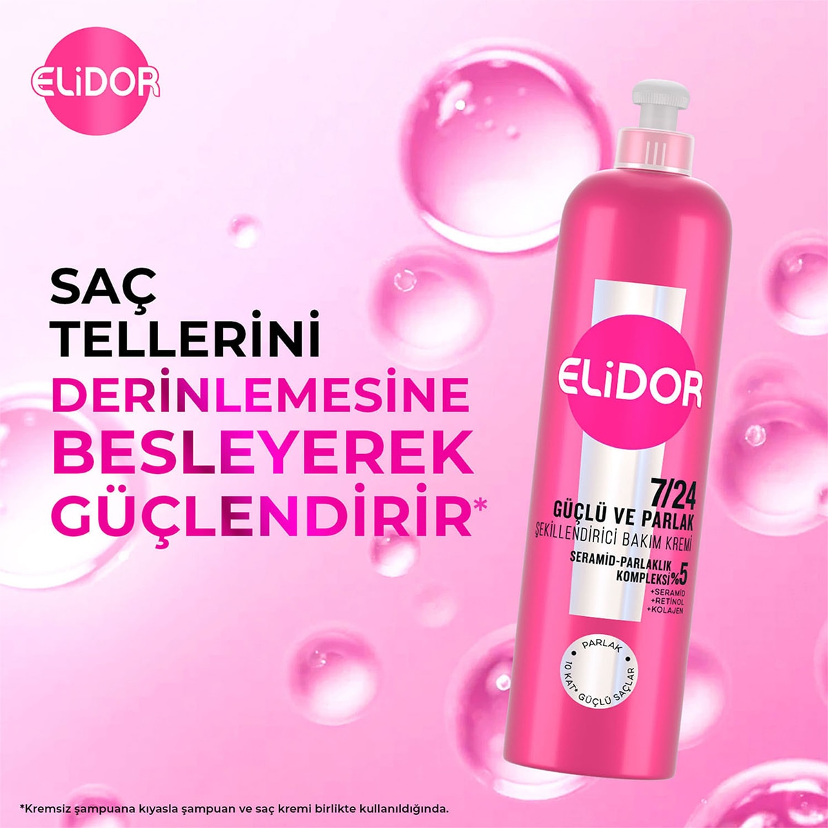  ELİDOR ELİDOR Elidor 7/24 Şekillendirici Saç Bakım Kremi Güçlü ve Parlak Kuru ve Mat Saçlar 240 ml  1 of 9 