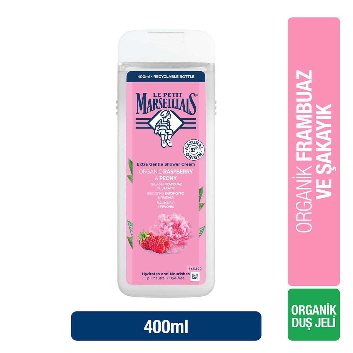  LE PETIT MARSEILLAIS LE PETIT MARSEILLAIS Le Petit Marseillais Frambuaz ve Şakayık Duş Jeli 400 ml 