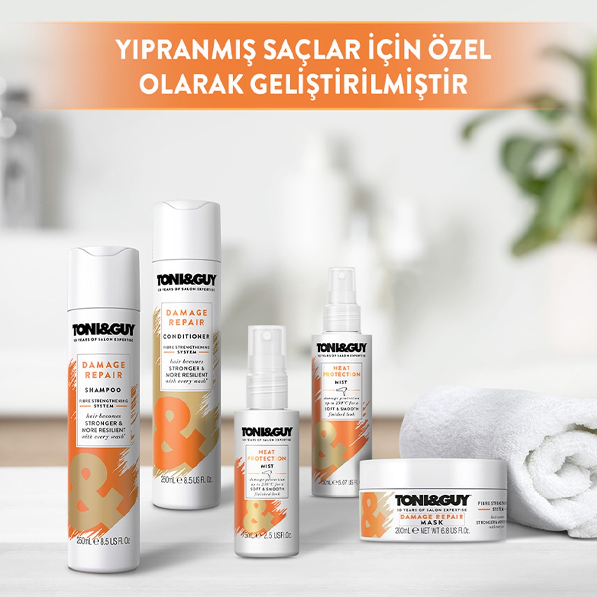  TONI&GUY TONI&GUY Toni&Guy Yıpranmış Saçlar için Yoğun Onarıcı Saç Maskesi 200 ml  1 of 6 