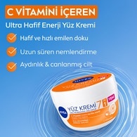  NIVEA VISAGE NIVEA VISAGE Nivea Care 7in1 C Vitamini İçeren Nemlendirici Ultra Hafif Enerji Yüz Kremi 100 ml  1 of 7 