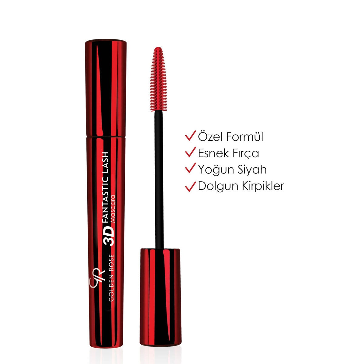  GOLDEN ROSE GOLDEN ROSE Golden Rose 3D Fantastic Maskara Black  1 of 6 