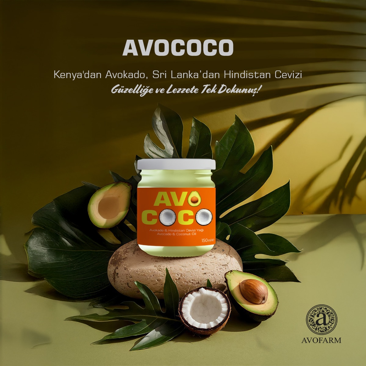  AVOFARM AVOFARM Avofarm Avococo Avokado Hindistan Cevizi Yağı 150 ml  1 of 3 